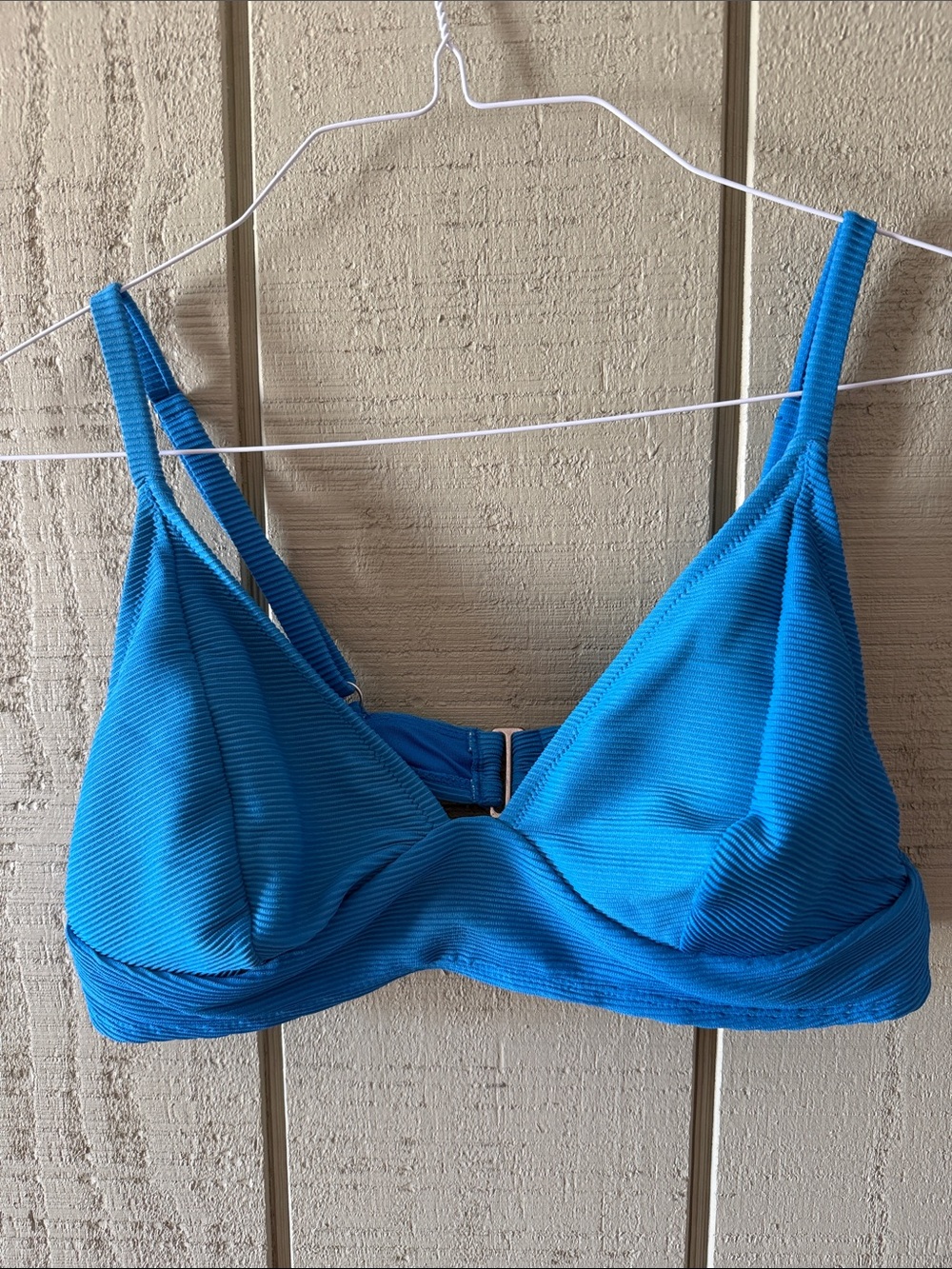 Old Navy Vibrant Blue Ribbed Bikini Bralette